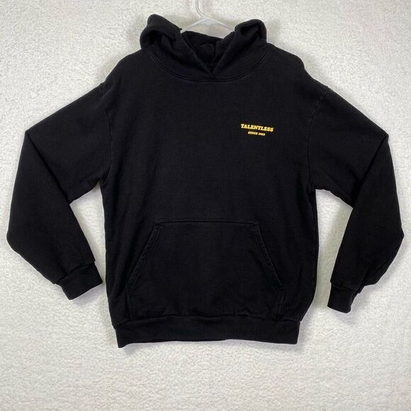 Talentless Women's Hooded Pullover Sweatshirt Black Size Large - Picture 1 of 4